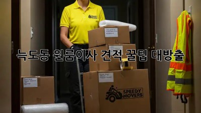 늑도동 원룸이사 견적, 꿀팁 대방출! 🍯✨